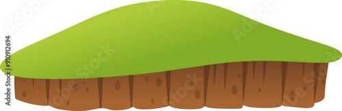 Grass on Mound Illustration
