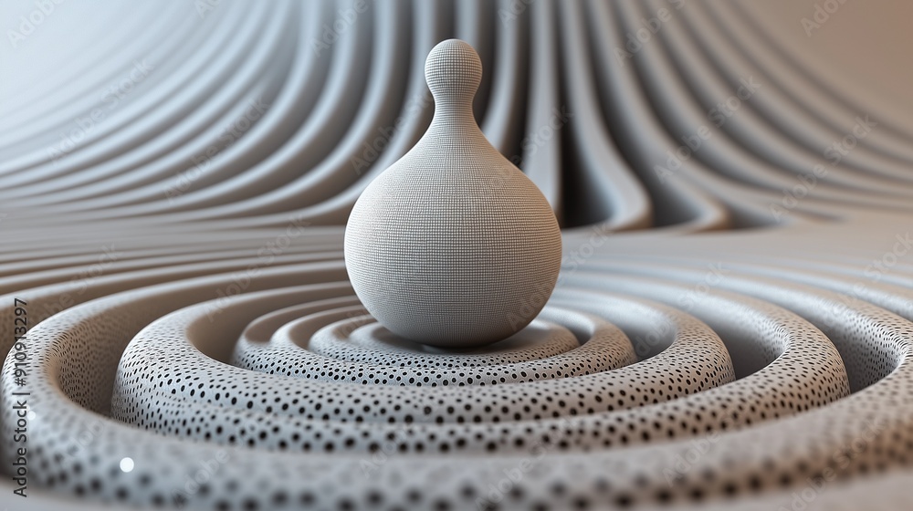 Naklejka premium Minimalistic geometric shapes on geometric materials.