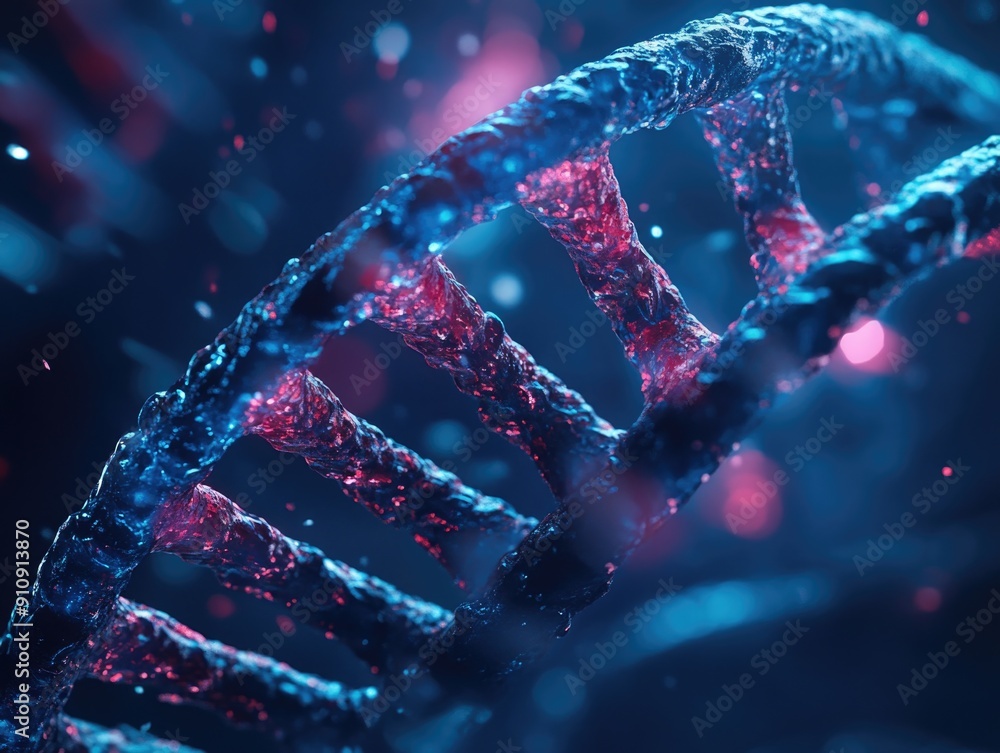 Dna Strand Close Up Dna Strand Close Up