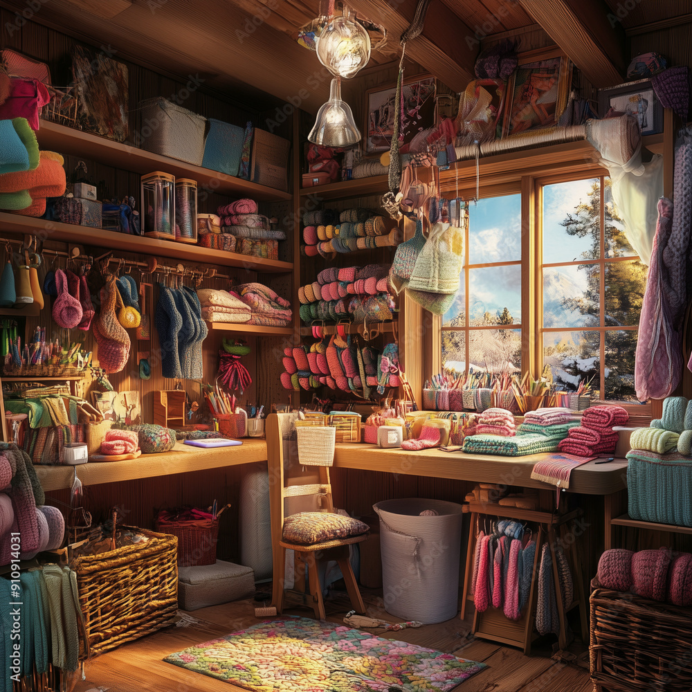 Expert Knitting Supplies in a Warm Crafting Nook: Home of Cozy Creations Expert Knitting Supplies in a Warm Crafting Nook: Home of Cozy Creations