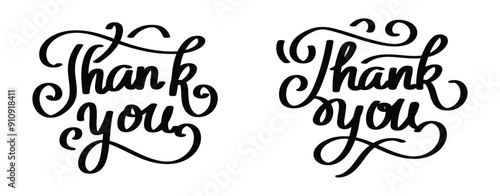 Simple Thank You Lettering for Invitation