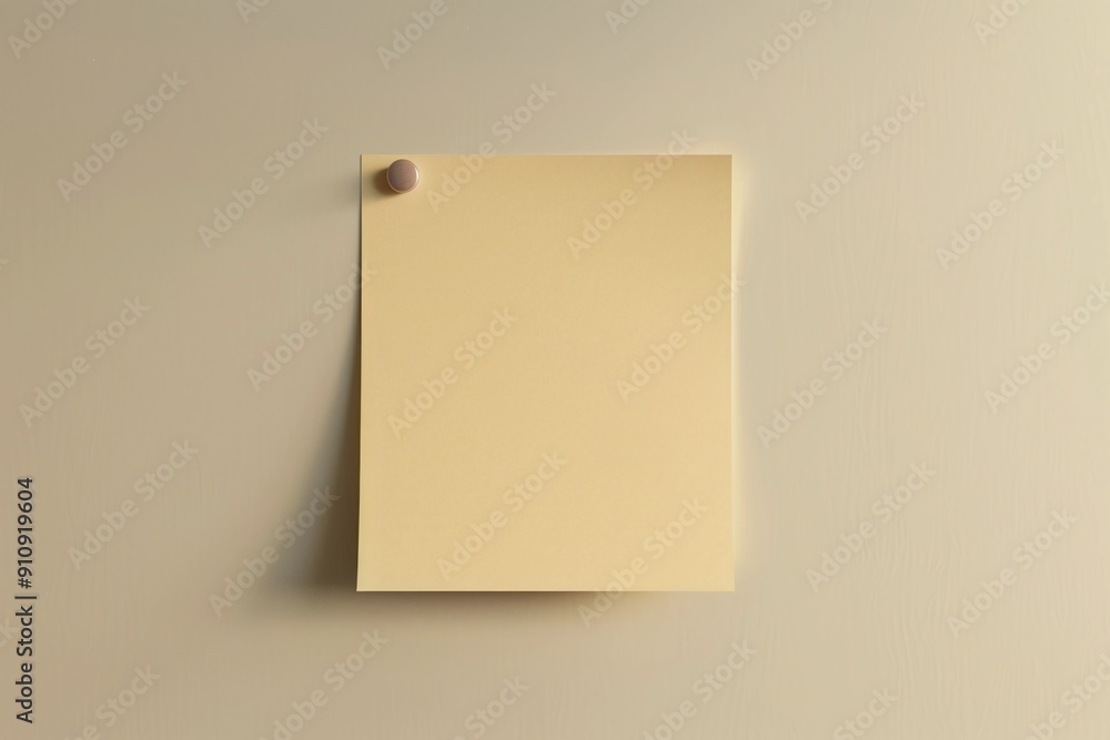 ai generative blank paper pinned to the wall ai generative blank paper pinned to the wall