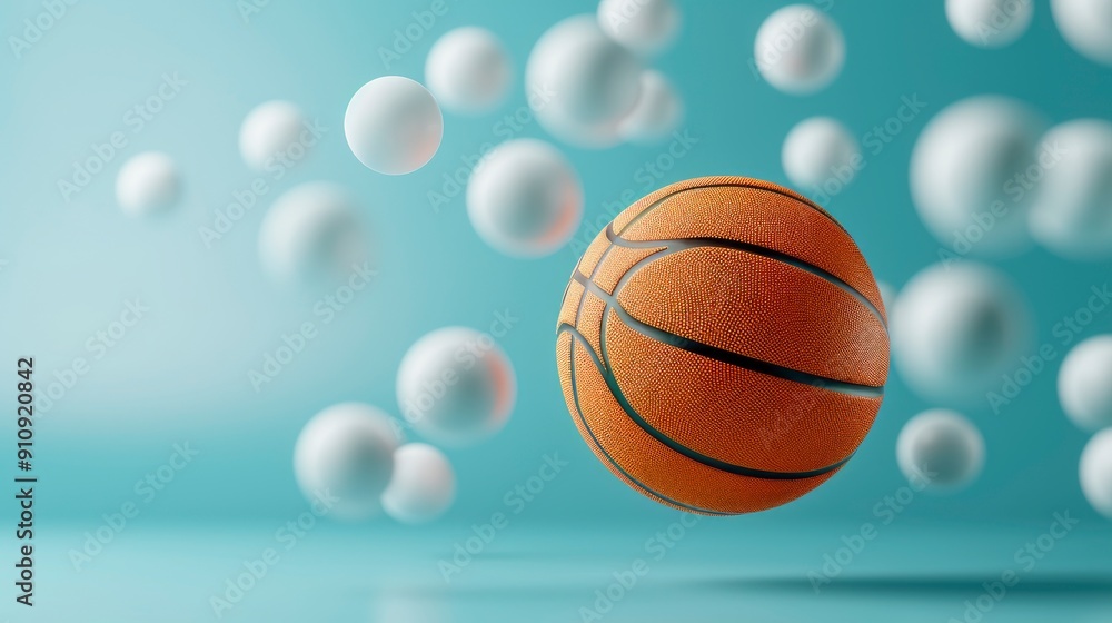 A White Basketball Floating Mid-Air Against A White Background, Creating A Monochrome Effect, Wallpaper Pictures, Background Hd A White Basketball Floating Mid-Air Against A White Background, Creating A Monochrome Effect, Wallpaper Pictures, Background Hd