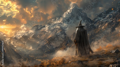 Wallpaper Mural hyper realistic portrait of an insanely attractive god of fire and ice He is a perfect dichotomy with heterochromia with one eye being icy blue and one fiery orange He is hovering Torontodigital.ca