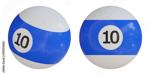 Photos Pool Ball, 3d icon illustration, transparent background