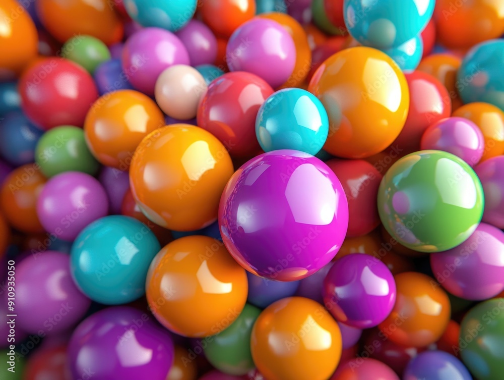 Colorful balls close-up Colorful balls close-up