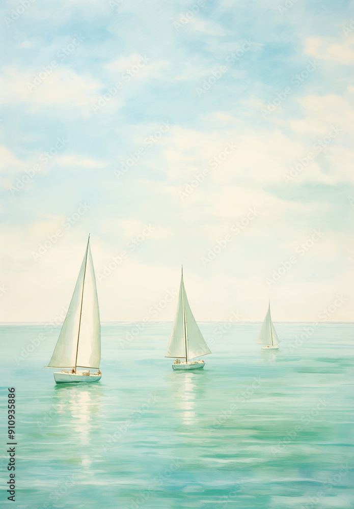 Fototapeta premium sailboat on the sea