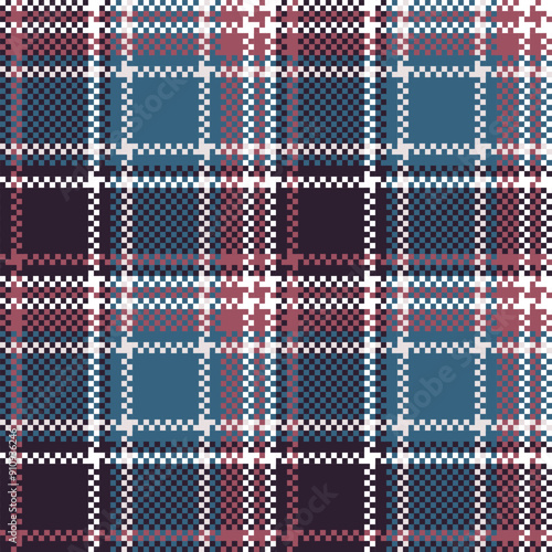 Tartan Plaid Vector Seamless Pattern. Traditional Scottish Checkered Background. Template for Design Ornament. Seamless Fabric Texture.