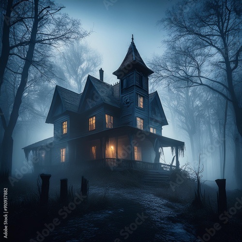 A desolate and haunted house.