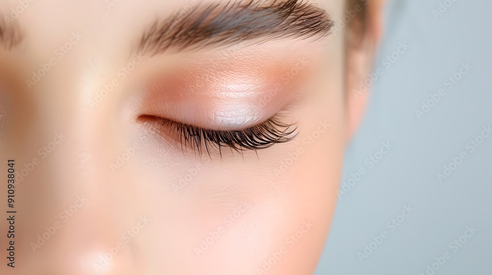 Single eyelash against pale skin. minimalist, Single eyelash against pale skin. minimalist,