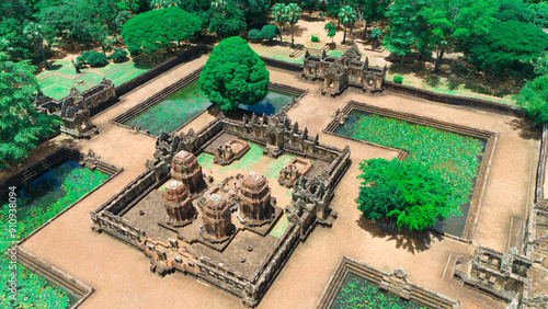 Prasat Muang Tam Historical Park, Buriram Thailand, The park is one of the most beautiful in Thailand.
