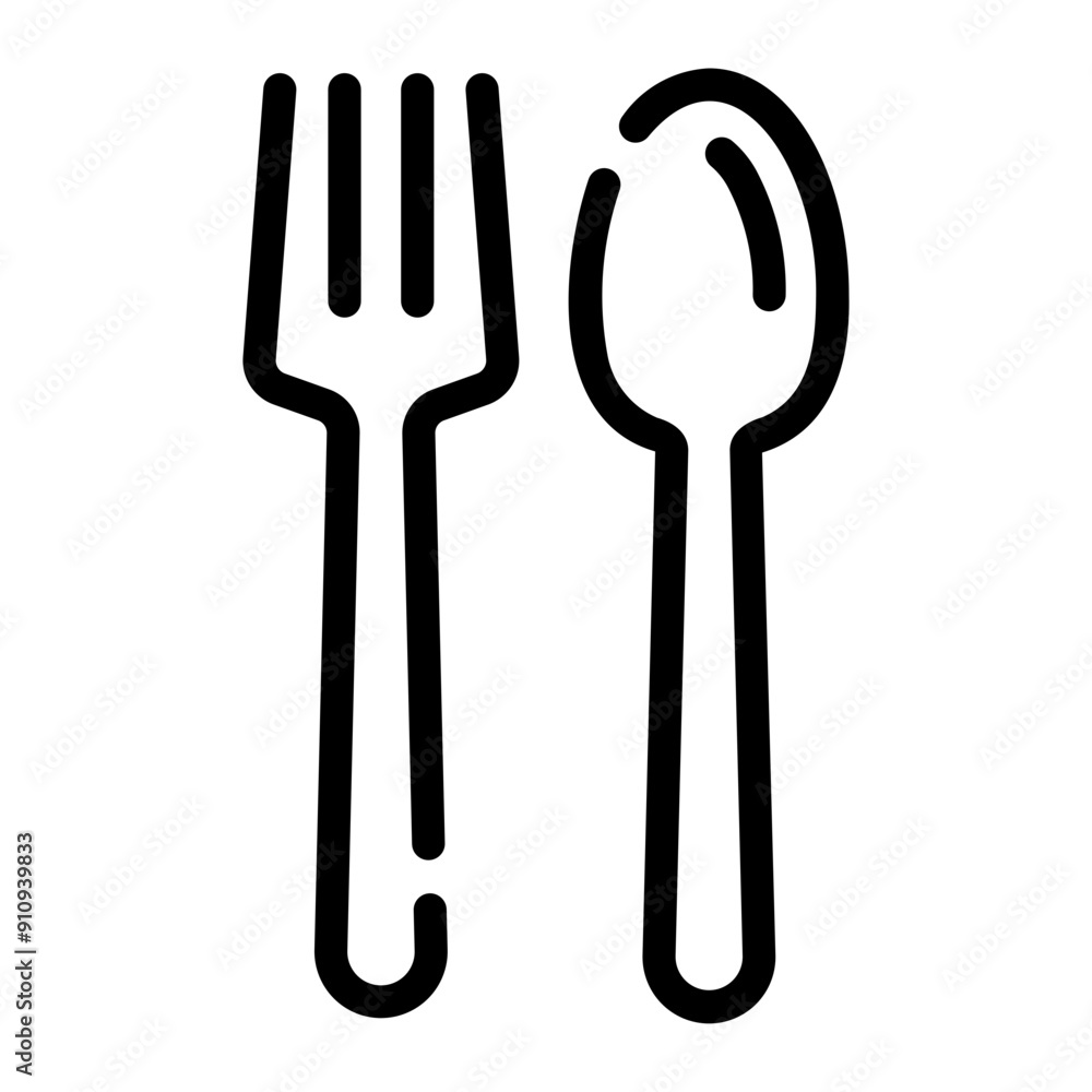 cutlery Line Icon