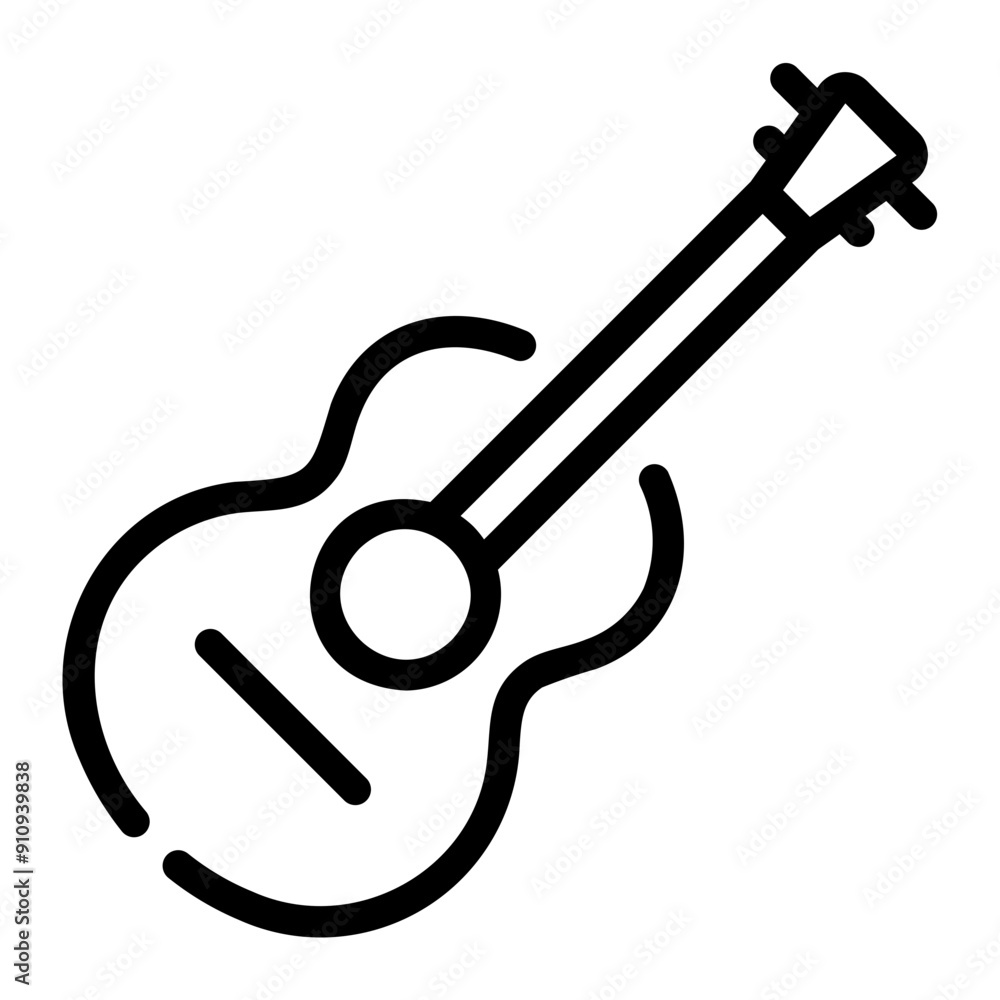 guitar Line Icon guitar Line Icon