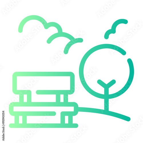 park Line Gradient Icon