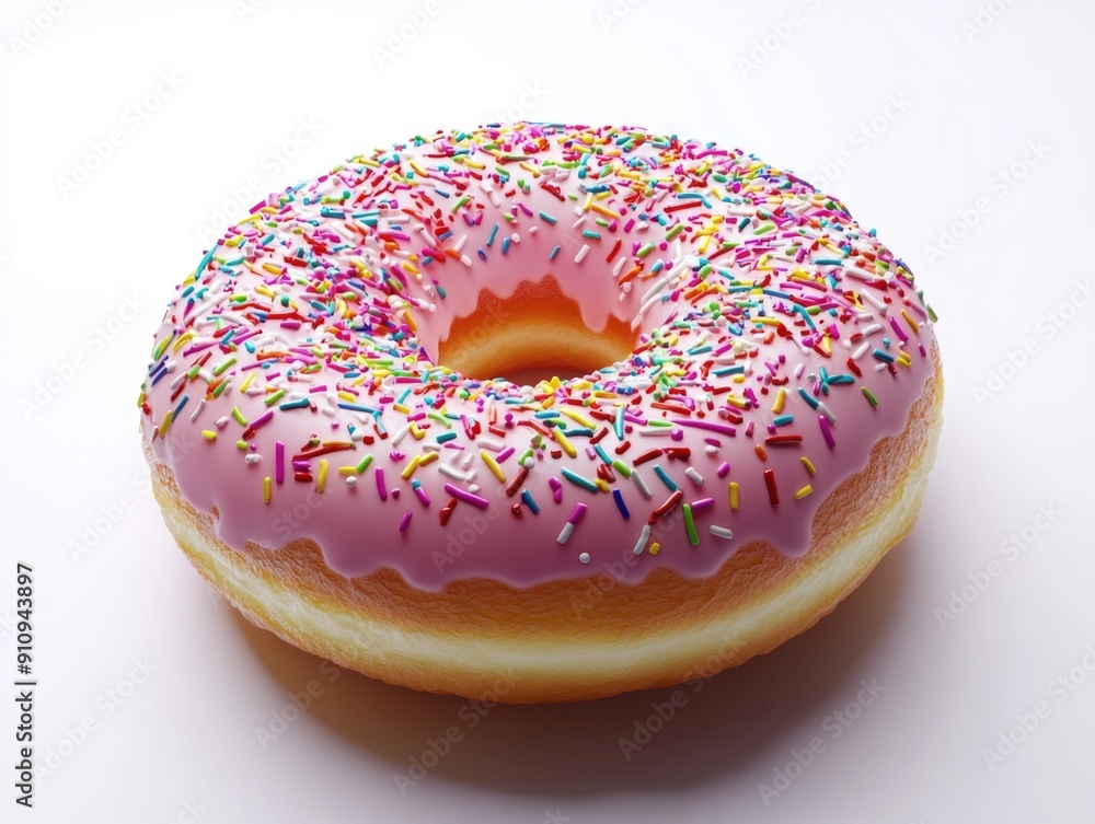 Pink Donut with Sprinkles, Pink Donut with Sprinkles,