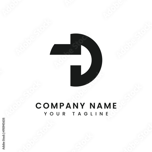 Modern Flat Logo design concept for company and business template vector.