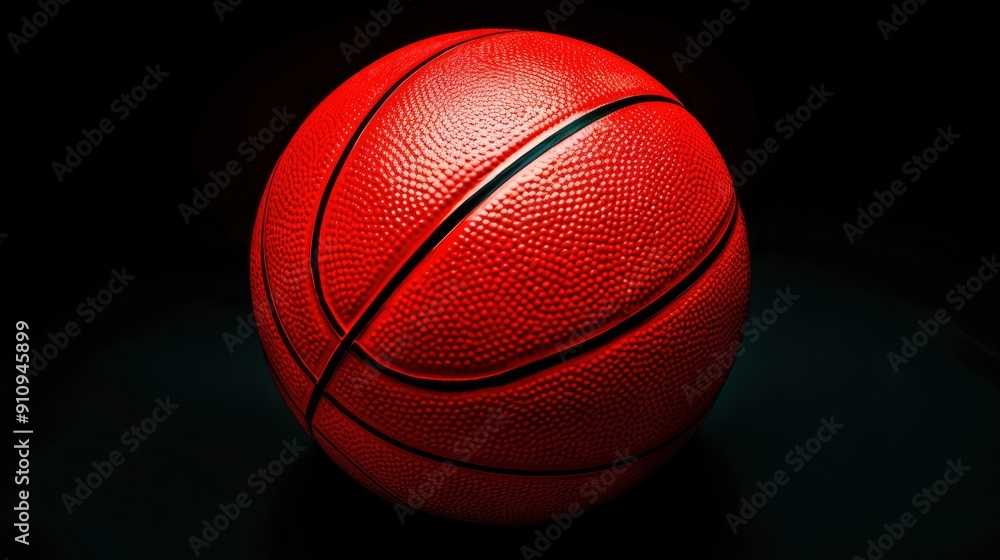A Basketball Isolated Against A Black Background, Creating A Striking Visual, Wallpaper Pictures, Background Hd