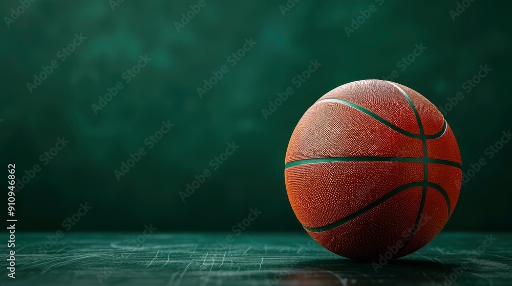 Fototapeta premium A Basketball On A Blackboard, Creating A Unique Visual, Wallpaper Pictures, Background Hd
