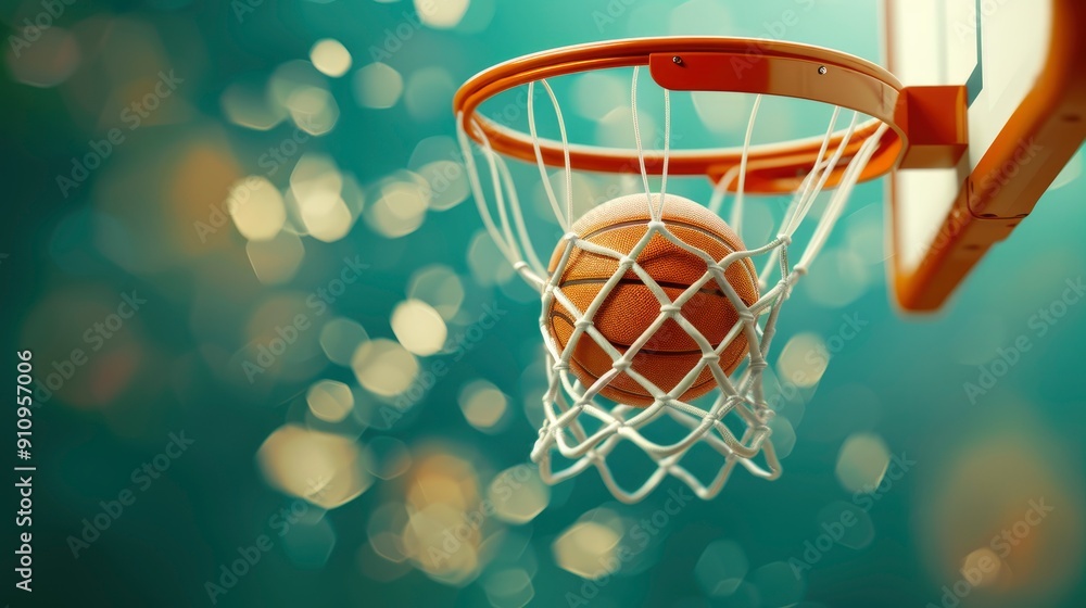 A Basketball Ball Falling Into The Basketball Hoop, Capturing The Excitement Of Scoring, Wallpaper Pictures, Background Hd A Basketball Ball Falling Into The Basketball Hoop, Capturing The Excitement Of Scoring, Wallpaper Pictures, Background Hd