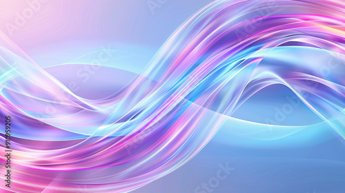 Technology Background, An abstract neon backdrop bursts with vivid gradients of purple, blue, and pink, featuring swirling shapes and lines. The center boasts ample empty space,