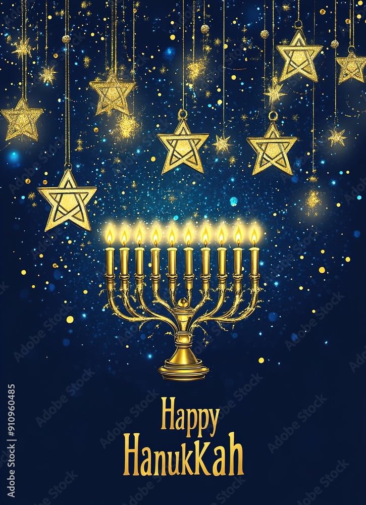 Happy Hanukkah.Festive of lights.vector Happy Hanukkah.Festive of lights.vector