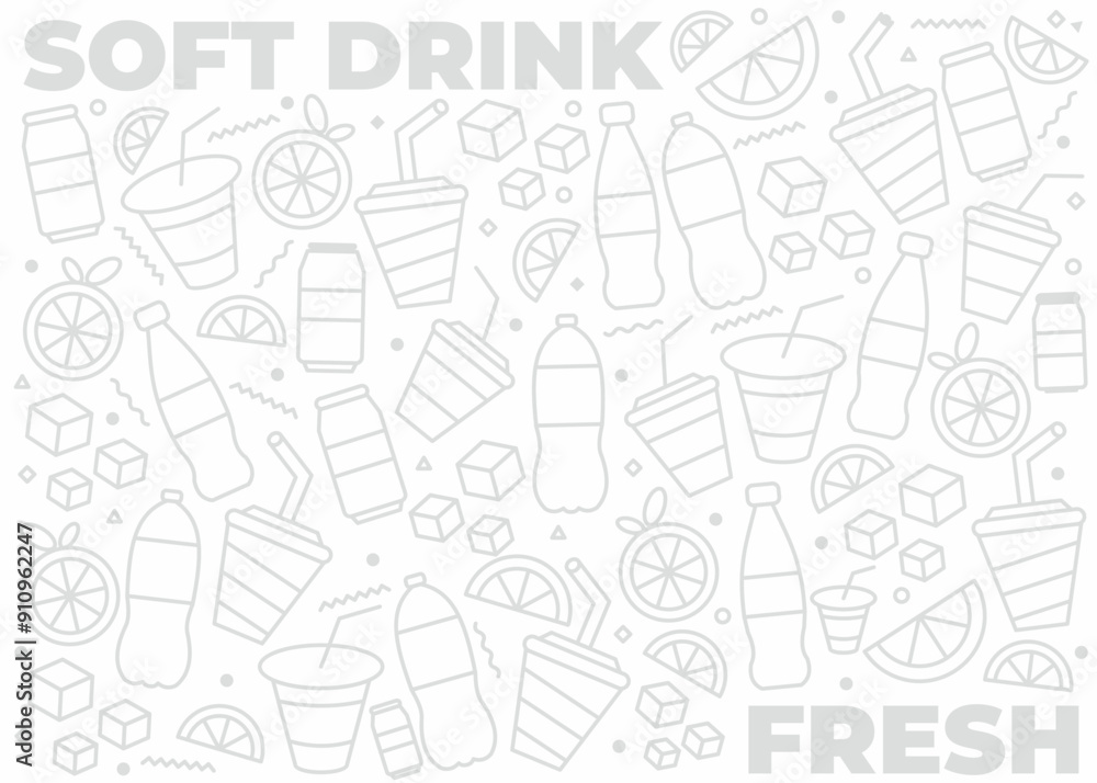 Soft drink pattern design Soft drink pattern design