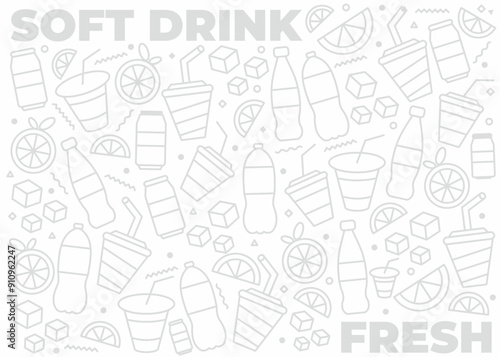 Soft drink pattern design
