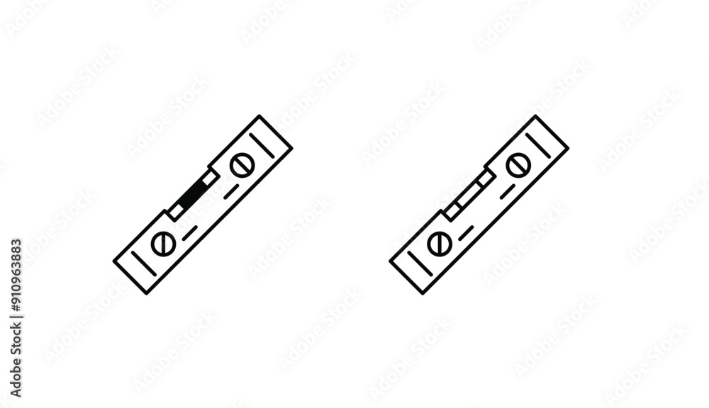 Spirit Level icon design with white background stock illustration Spirit Level icon design with white background stock illustration