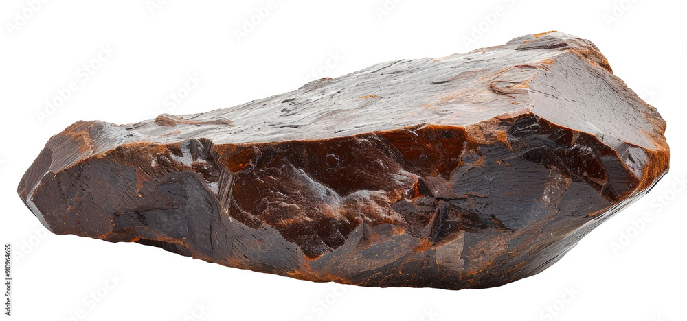 Rough iron ore rock isolated on transparent background Rough iron ore rock isolated on transparent background