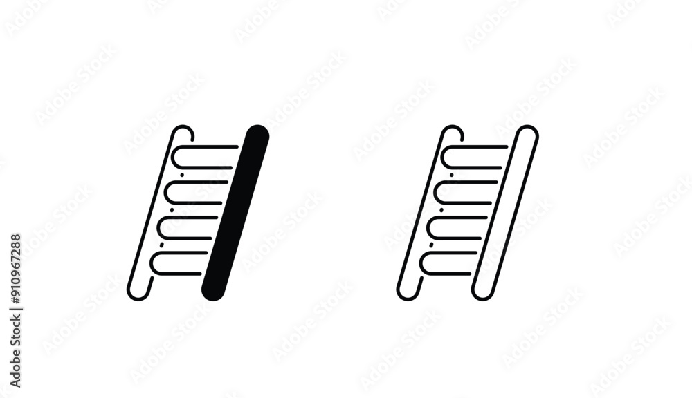 Ladder icon design with white background stock illustration Ladder icon design with white background stock illustration
