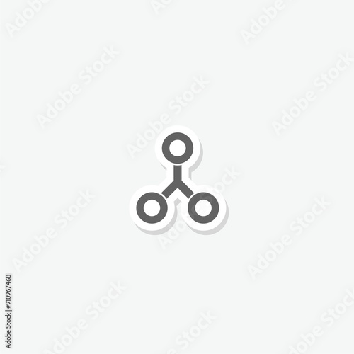 Free Download Share icon logo sticker isolated on gray background - GFXLoad