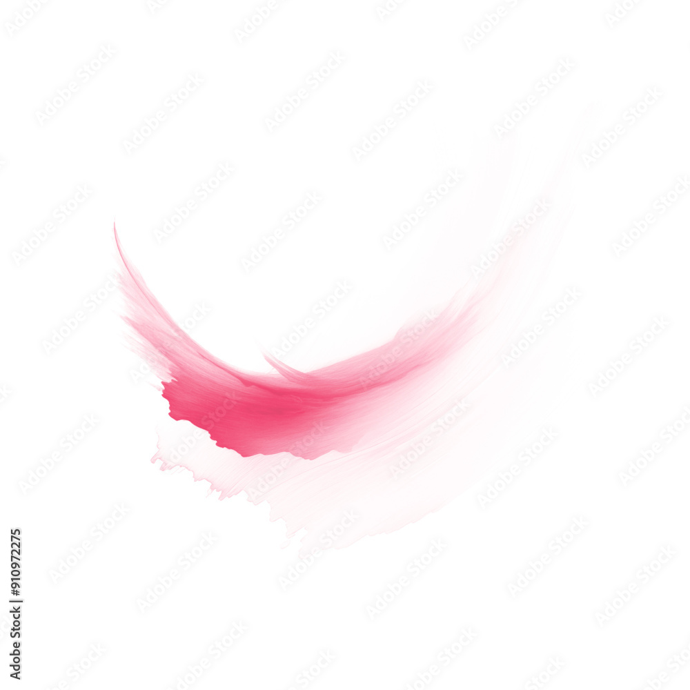 Obraz premium Ink splash of fuchsia color on a transparent background