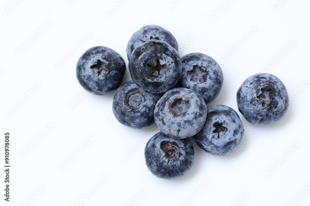 blueberries on a white background blueberries on a white background