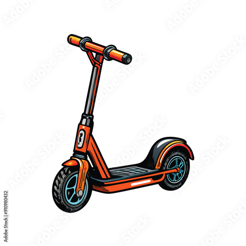 scooter logo illustration modern