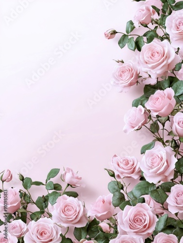 Wallpaper Mural A bouquet of pink roses against a bright pink background Torontodigital.ca