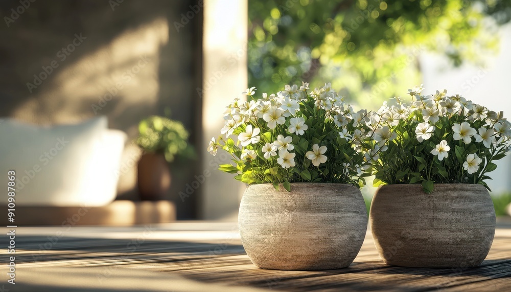 A 3D depiction of a cozy living room, featuring an empty center for text, bordered by blooming flowers in rustic pots, blending comfort with natural beauty A 3D depiction of a cozy living room, featuring an empty center for text, bordered by blooming flowers in rustic pots, blending comfort with natural beauty