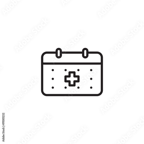 Medical Appointment Icon. Editable icon.
