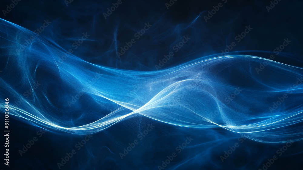 Abstract Blue Light Streak Abstract Blue Light Streak