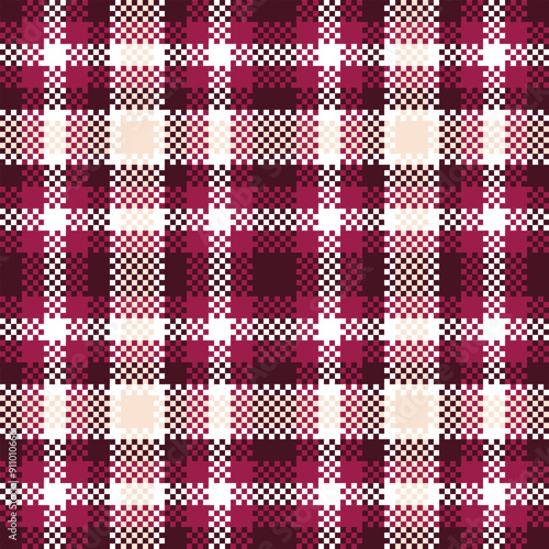 Tartan Pattern Seamless. Abstract Check Plaid Pattern Template for Design Ornament. Seamless Fabric Texture.