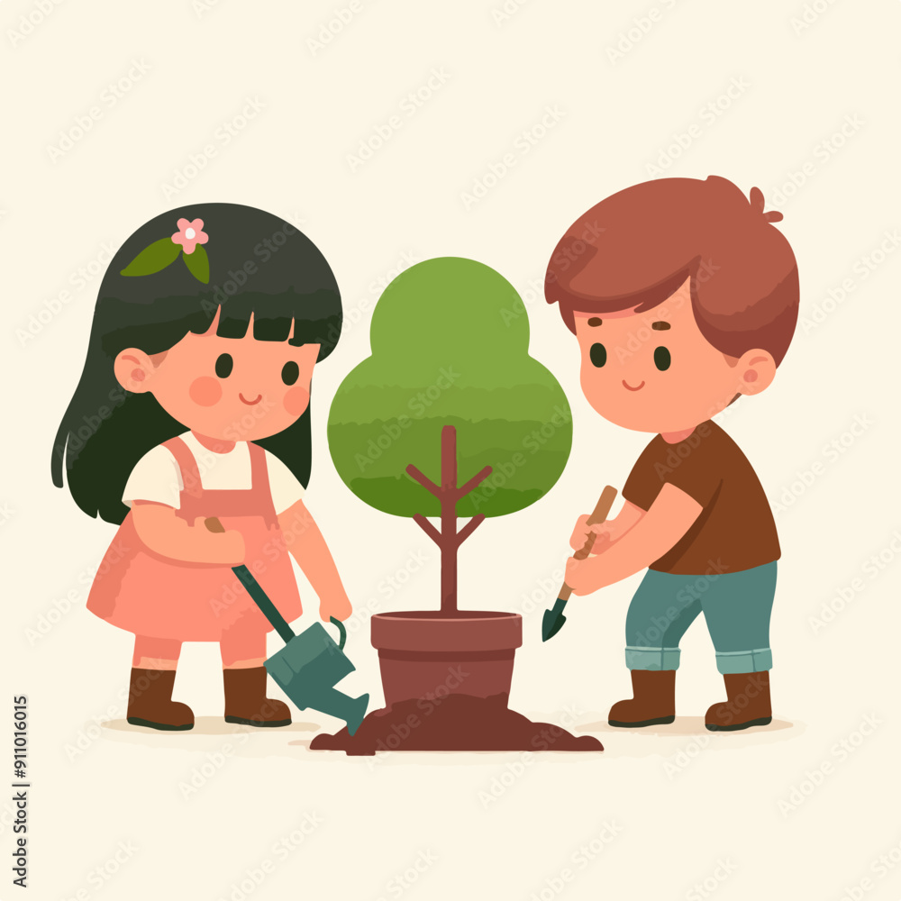 people cleaning nature by collecting garbage into trash bags. Family working together and picking plastic litter. Colored flat vector illustration isolated on white background people cleaning nature by collecting garbage into trash bags. Family working together and picking plastic litter. Colored flat vector illustration isolated on white background