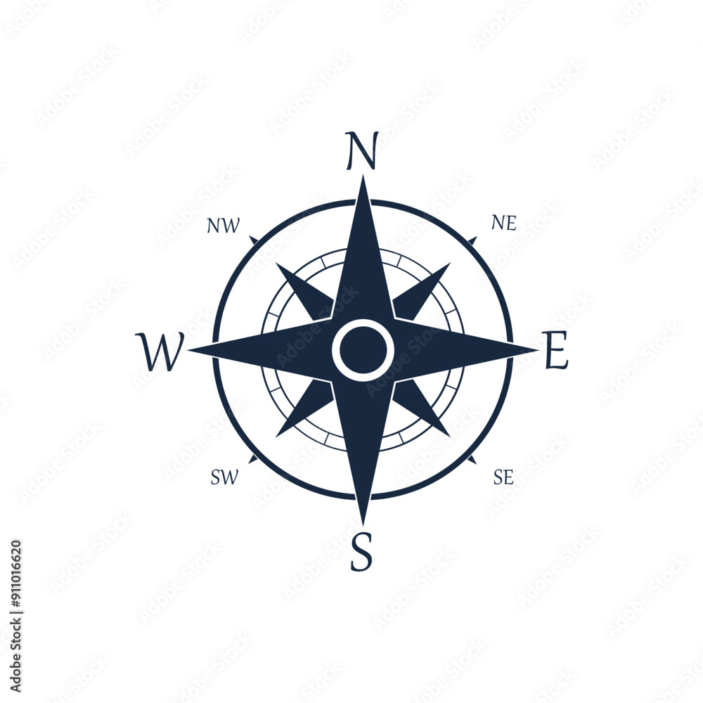 Compass Icon Design Vector Template Compass Icon Design Vector Template