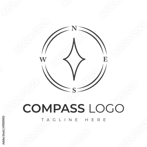 Compass Logo Icon Design Vector Template