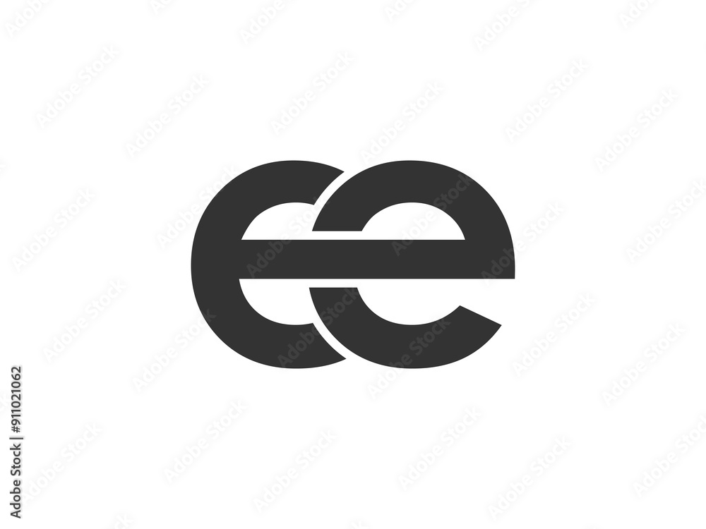 EE creative geometric initial based modern and minimal logo. Letter e e trendy fonts. EE creative geometric initial based modern and minimal logo. Letter e e trendy fonts.