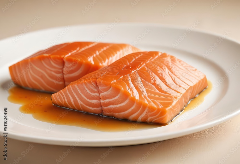 raw salmon meat, fish isolated on white background, full depth of field, ai raw salmon meat, fish isolated on white background, full depth of field, ai