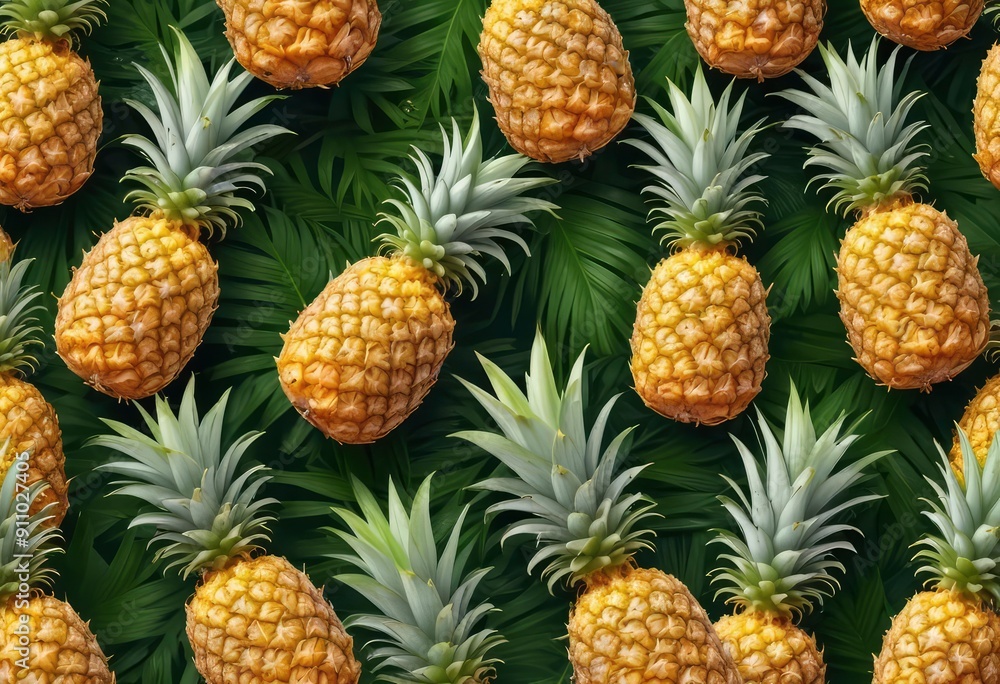 pineapple isolated on white background, full depth of field, ai pineapple isolated on white background, full depth of field, ai