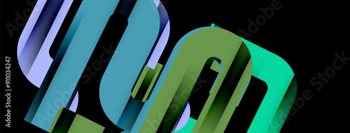 Lines, abstract letter style design background. Geometric vector Illustration For Wallpaper, Banner, Background, Card, Book Illustration, landing page