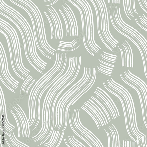 Abstract seamless pattern with hand drawn textures. Vector background.