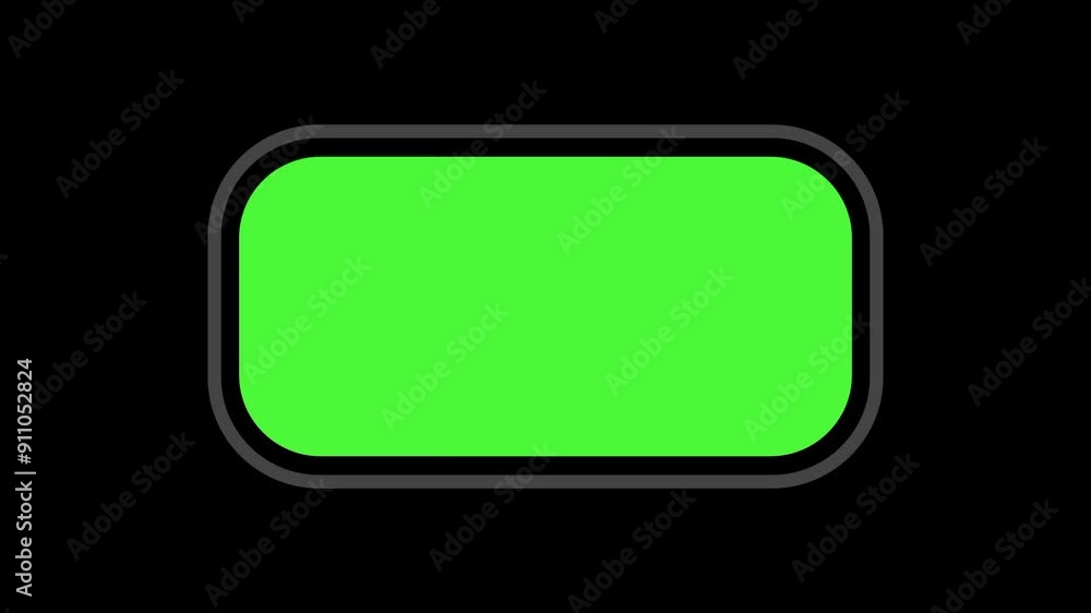 Animation of charging to full. Tech video elements Animation of charging to full. Tech video elements