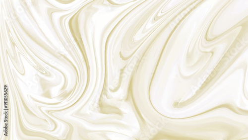 Abstract background vector sketch of the waves liquid marble. Bright brown and white marble pattern.