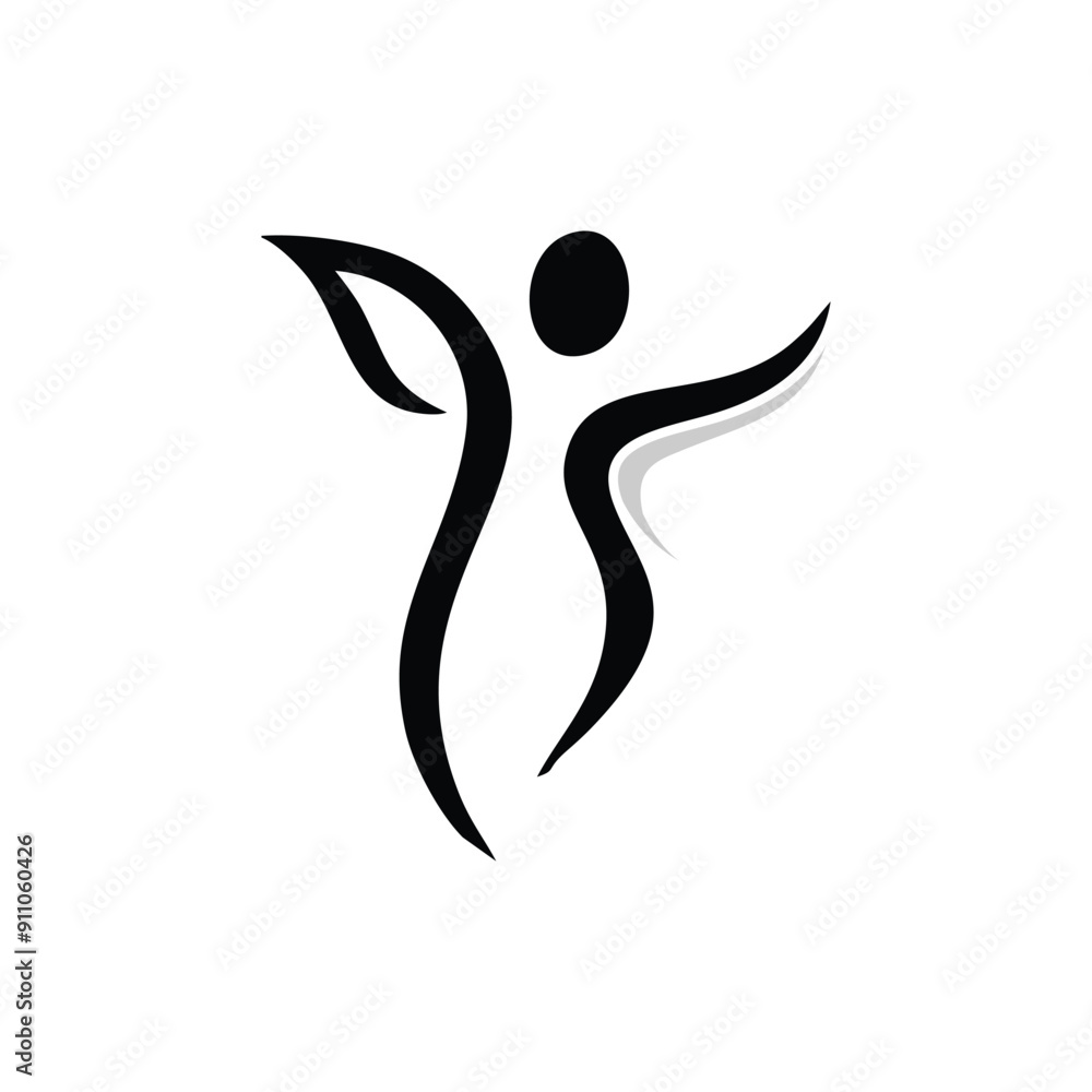 human logo design, healthy life logo design template human logo design, healthy life logo design template
